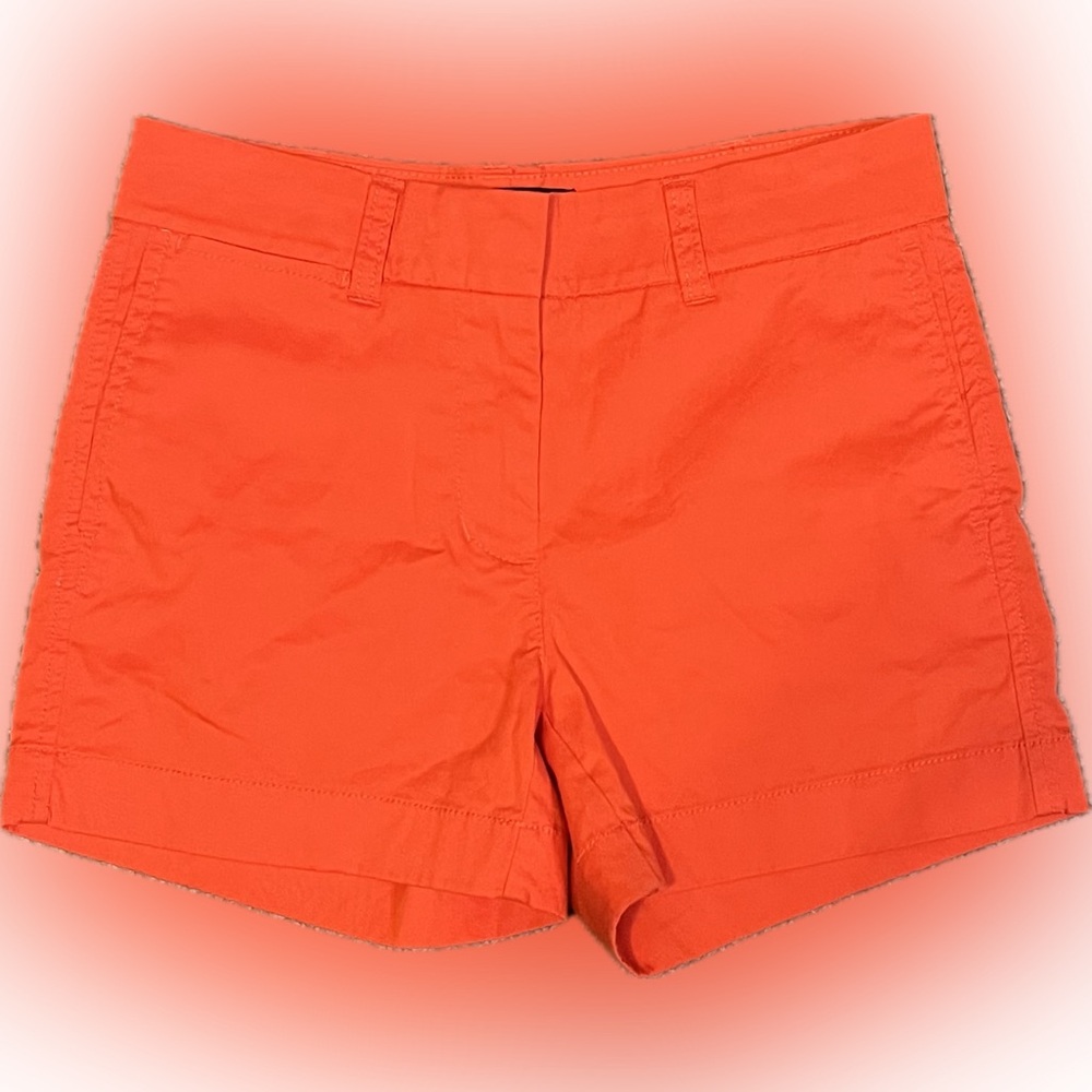 J. Crew Bright Orange Chino Shorts size 000